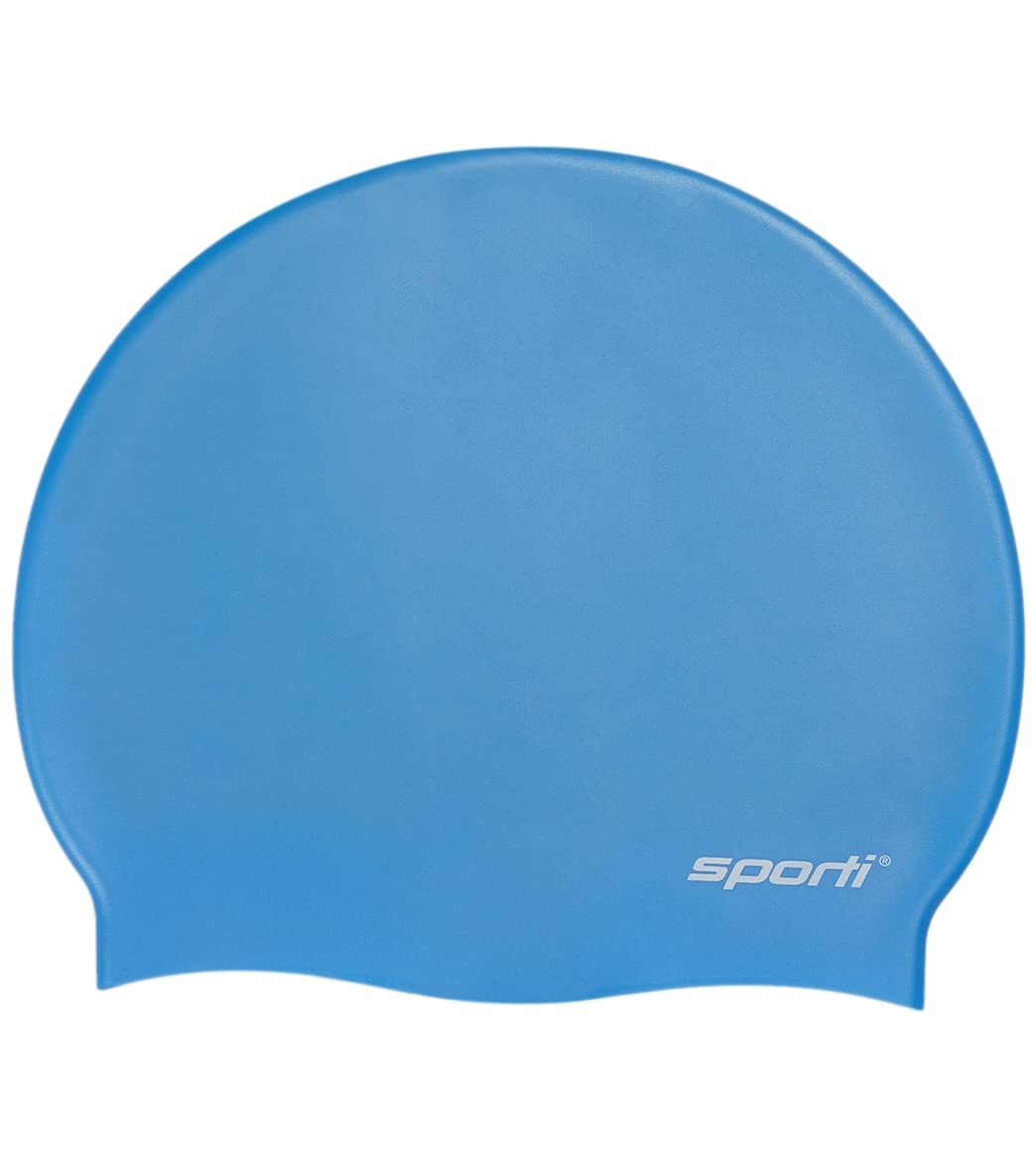 Sporti Silicone Swim Cap - Blue — image 1