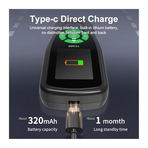 Medidor digital de espesor de pintura y recubrimientos para automóvil, con detección automática, sonda Fe/FeZn/NFe miniatura 3
