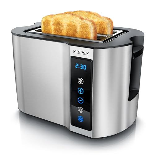 Arendo Grille-pain 2 Tranches Inox