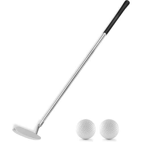 Golf Putters, Two Way Putters for Men Women Adults Right/Left Handed, Mini Club Golf Set for Children, Teenagers with 2 Golf Balls Enhance Your Putting Game