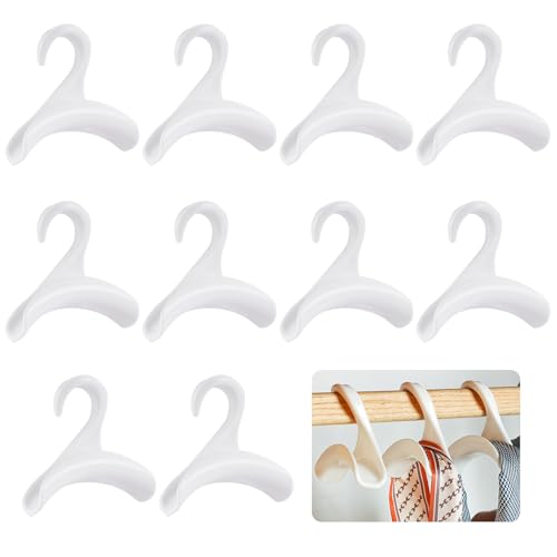 aghoer Perchas para bolsos, Percha para bolsos, Soporte para bolsos, 10 unidades, ganchos para colgar bolsos, bolsos, mochilas, color blanco