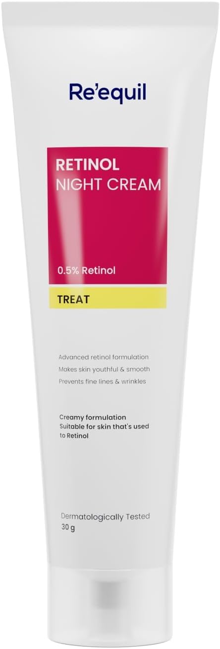 RE'EQUIL...I Night Cream,with 0.5% Retinol, For All Skin Types, 30g