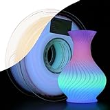 AMOLEN 3D Printer Filament Glow in The Dark Multicolor Rainbow PLA Filament, Gradient 3D Printing Filament Color Change in 10 Meters, 1kg(2.2lbs) Spool