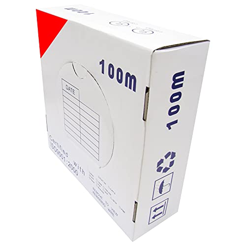 BeMatik UTP Spool Cat6 24AWG Stranded CCA Red 100m