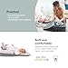 Babymoov SoCosy Baby Lounger for Newborn, Infant Support Cushion, Adjustable Leg Roll, Breathable Cotton, Grey