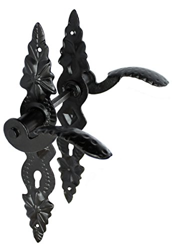 Picaporte Para Puerta (72 Cilindros, Hierro Forjado), Color Negro