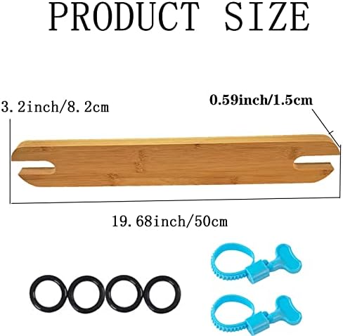 MLZYKYJZ High Chair Footrest, Adjustable Non-Slip Stable Natural Bamboo Wooden Foot Rest for Baby HighChair Footrest, Compatible with Highchair Accessories