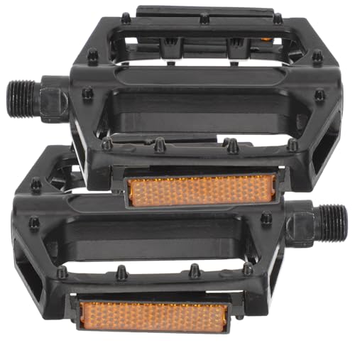 Happyyami Sturdy Anti-Slip Road Bike Pedals with Reinforced Foot Boards Bearing Design for Smooth Cycling Compact Footpegs for Mountain and Road Bikes