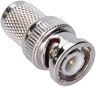 BNC CCTV Plug Adapter RG59/ RG62 Coaxial Connector Cable Install SDI Adaptor With Brass Pin and holding Screw for CCTV Surveillance Security Camera DVI DAB CB Radio Antenna Coax Male Jack