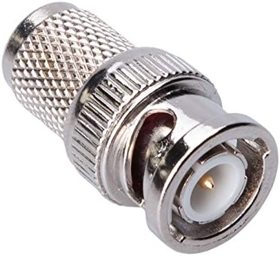 BNC CCTV Plug Adapter RG59/ RG62 Coaxial Connector Cable Install SDI Adaptor With Brass Pin and holding Screw for CCTV Surveillance Security Camera DVI DAB CB Radio Antenna Coax Male Jack