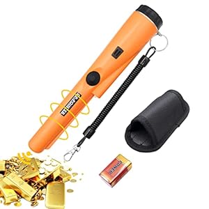 Metal Detector Pinpointer, Metal Detectors for Adults and Kids, IP66 Waterproof and 360° Scan, High Accuracy…