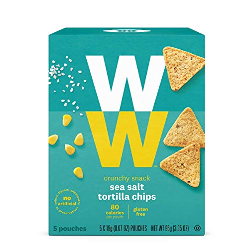 WW Sea Salt Mini Tortilla Chips - 2 SmartPoints - 2 Boxes (10 Count Total) - Weight Watchers Reimagined