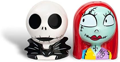 Official "The Nightmare Before Christmas" Salt and Pepper Shakers | Jack and Sally Shaker Set