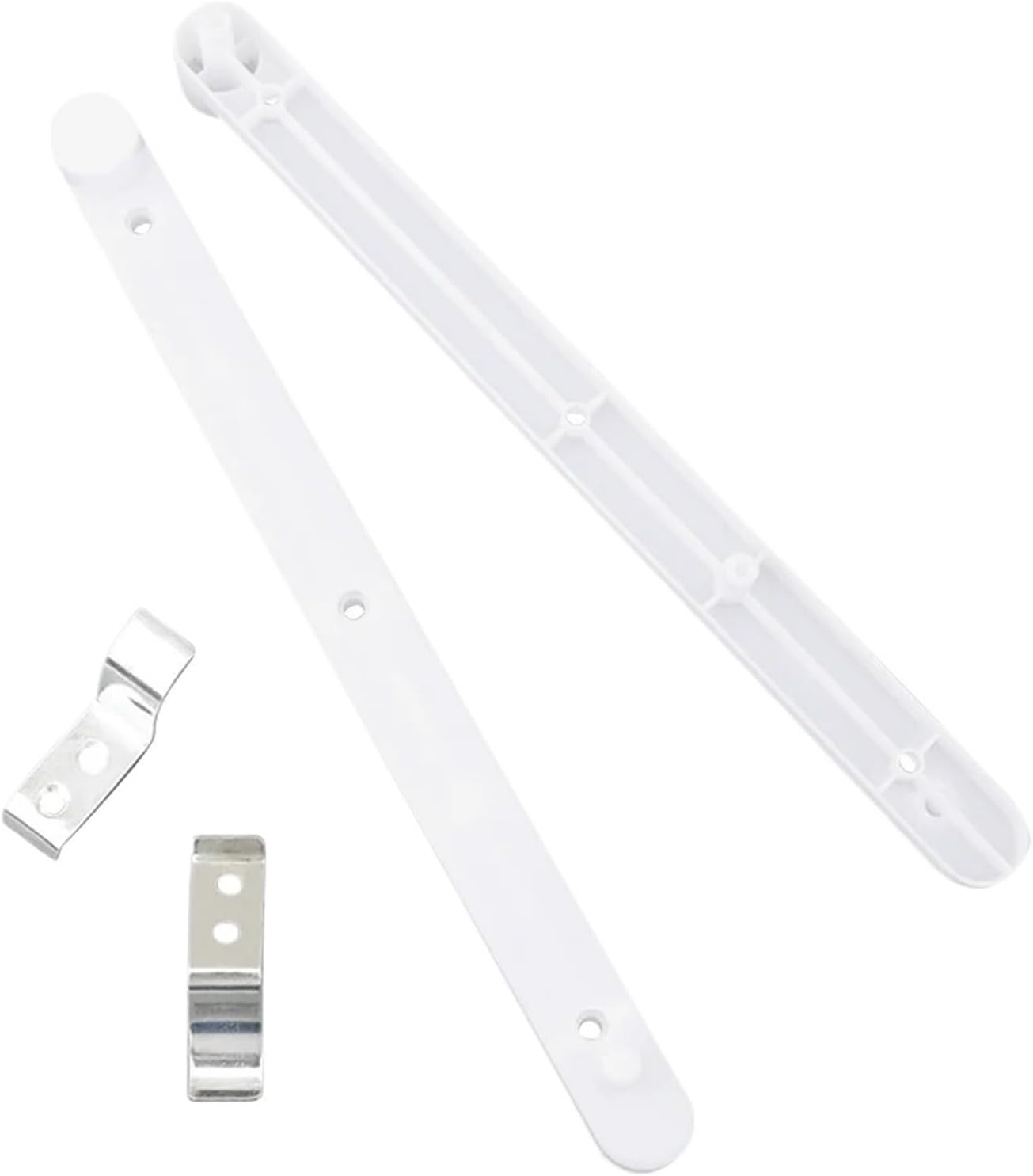 Side Mount Cabinet Runners Glides Kitchen Cabinets Door Side Track Hidden Slides for Bookcases Drawer Flip up The Flip-up Rails(White)