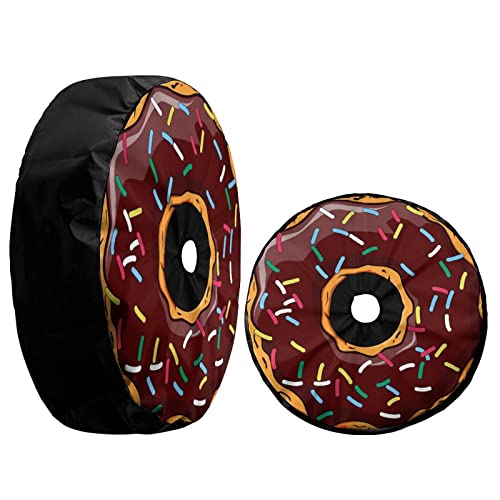 Foruidea Donut Spare Tire Cover with Backup Camera Hole Wheel Tire Cover Fit Trailer, RV, SUV and Many Vehicle 17inch by Foruidea - Image 3