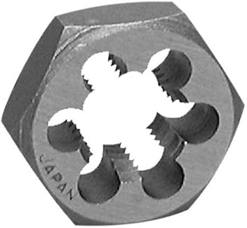 Century Drill & Tool, 98219, 1-8 NC, Hex Die, Precision Cut External Threads, High Carbon Alloy Steel