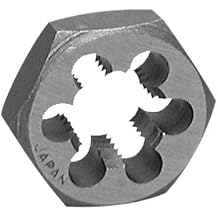Century Drill & Tool, 95625, 16X2.00, Hex Die, Precision Cut External Threads, High Carbon Alloy Steel