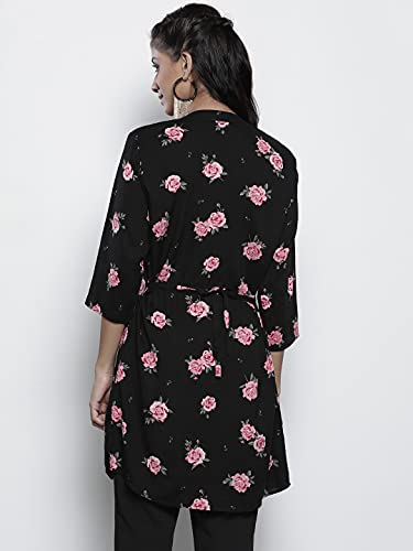 Image of One femme Women's Pleated Printed Tunic Shirt