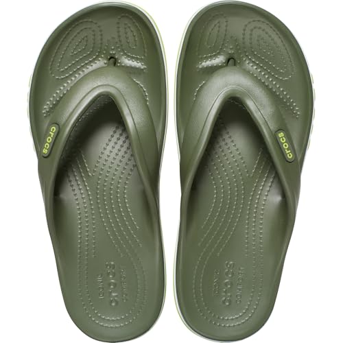 Crocs, Unisex Adult, Bayaband Flip, Army Green, 5 UK Men/ 6 UK Women