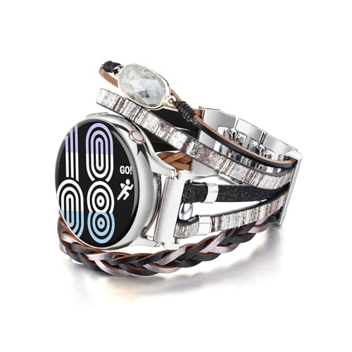 Bracelet en cuir pour Samsung Galaxy Watch 6/5/4 élégance chic féminine
