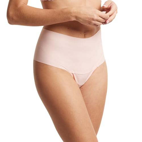 Image of hanky panky - BreatheSoft High Rise Thongs for Women | Microfibre Knit Underwear Panties, Lingerie | Sizes (XS-XL), 3 pack