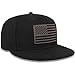 American Flag Snapback Hats - Flat Bill Brim Hat for Men Women - Breathable & Adjustable Fit for Casual Wear-Black