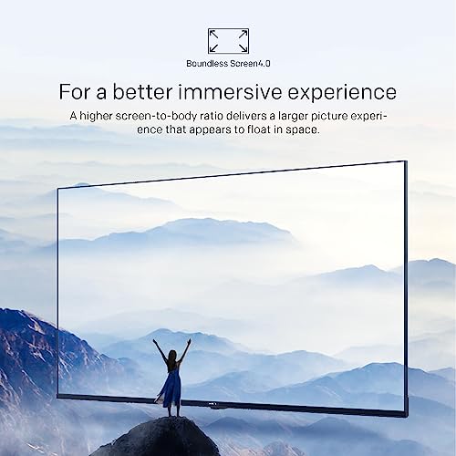 Image of Skyworth 55-Inch UE7600 Series LED 4K UHD Compatible with Google TV, HDR10, Dolby Audio, Bezel-Less Design, Ultra-Slim, Bluetooth Remote, Smart TV with Chromecast and Google Assistant Built-in