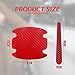 8PCS Carbon Fiber Car Door Handle Scratch Protectors, Universal Paint Guard Sticker for Door Handle Bowl, Fits Most Cars, Trucks, SUVs (Red)