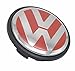 Lingyi Wheel Center Hub Caps 65mm Wheel Hub Cover Replacements Logo Badges Emblems for VW P/N:3B7 601 171, Red,4pcs