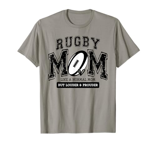 Loud Proud Rugby Mom Rugby Player Mama Family Funny Cute T-Shirt
