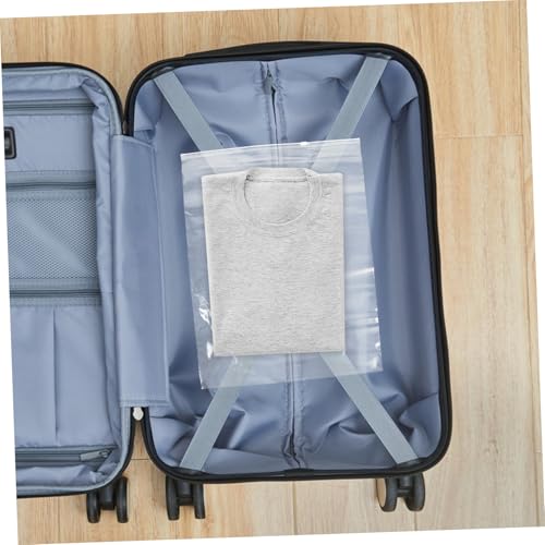 Alipis Plastic Resizable Storage Bags for Clothes 50pcs Garment Bags Zipper Water and Dustproof for Socks and T-shirt Packaging3