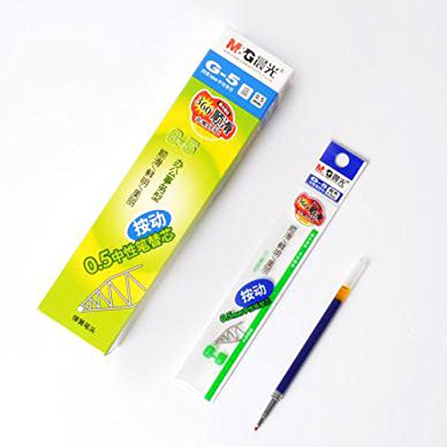 20 pcs K-35 G-5 0.5mm Gel Pens Refill Ink (Blue)