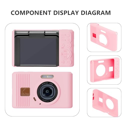 Funda de silicona para cámara Kodak Pixpro C1 rosa miniatura 4
