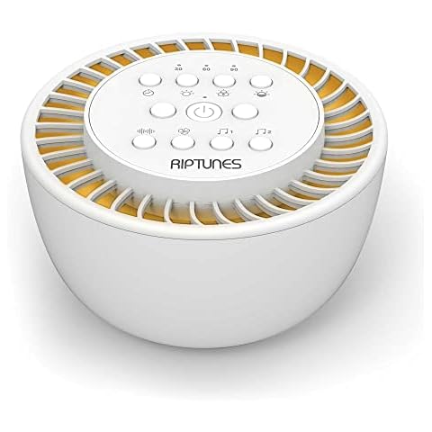 Riptunes White Noise Sound Machine w/ 36 Soothing Sounds and Color Changing Mood Light, Timer & Memory Feature, Sound Therapy for Baby Sleeping, Adults, Kids, Office, Travel - SM136 Cover