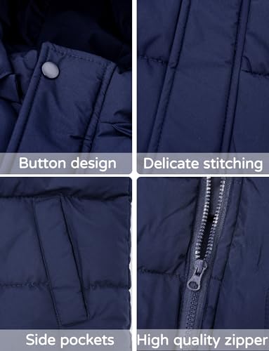 Happy Cherry Hooded Down Puffer Vest Boys Kids Lightweight Sleeveless Jacket Fall Winter Thick Windproof3