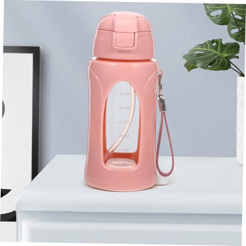 Bouteille eau verre réutilisable de qualité supérieure avec paille