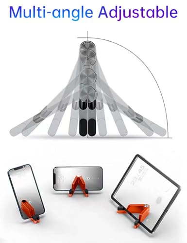 Phone Stand for Desk, Foldable Portable iPhone Stand, Cell Phone Stand Aluminum Phone Holder Cradle Dock for Desk/Travel, Desktop Phone Holder Compatible with iPhone 17 Pro Max 16 15 14 Galaxy S24 S23 - image 4