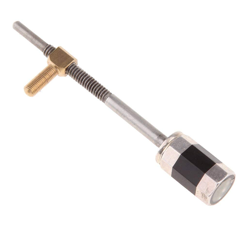 PERLMAN 4/4 Violin Frog Violin Bow Ebony Frog Screw Violin DIY Parts for Hobbists Bginners (Silver Color)