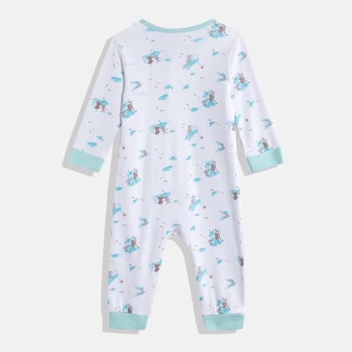 Image of Mothercare Baby Romper Sleepsuit Autumn Print Full Sleeve Pink