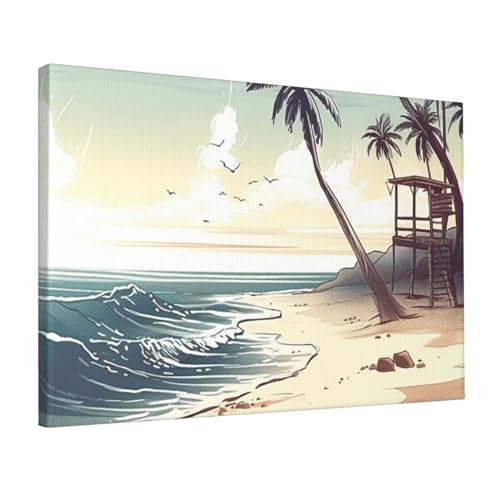Poster de décoration sans cadre en toile tendue pour chambre