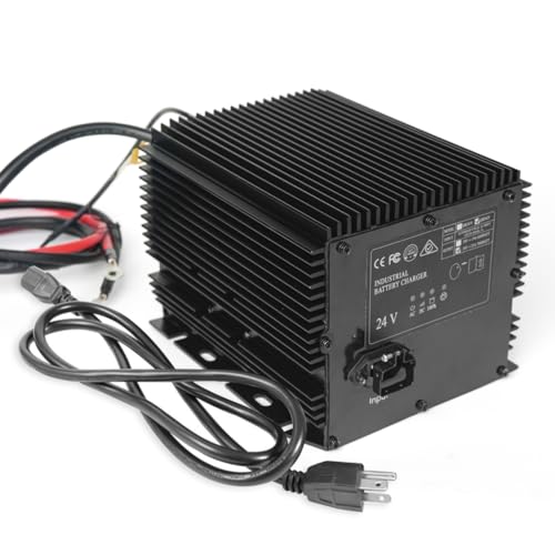 DUKVI 24V 25A Battery Charger Compatible with Genie/Skyjack/JLG Scissor Lift Battery Charger HB600-24B(161827, 105739, 96211, 128537), GS 1930 JLG 2030ES