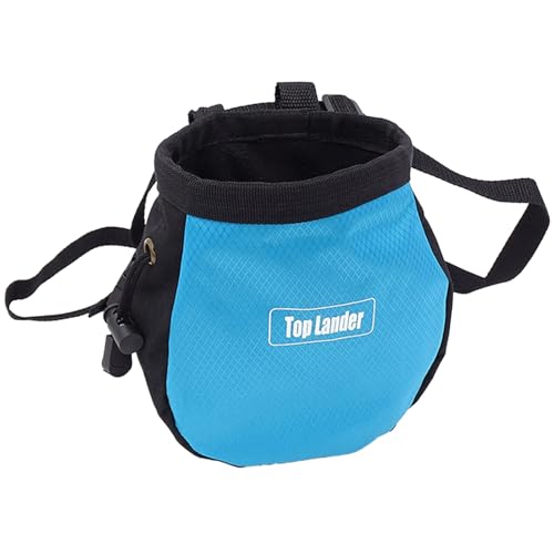 Shurhome Rock Climbing Chalk Bag Adjustable Drawstring Chalk Bag Bouldering Chalk Bag Bucket for Rock Climbing Weight Lifting