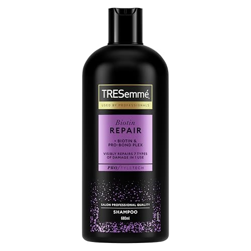 TRESemme Biotin Repair Shampoo visibly repairs 7 types of damage in 1 use for dry, damaged hair 6x 680 ml