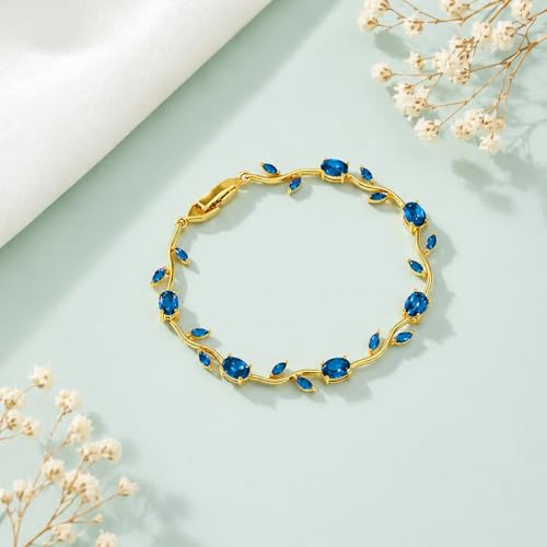 Image of Trending Tulip Bracelet for Women Stylish | Silver and Gold Toned Crystal Floral Tulip Bracelet for Girls & Women | Rapunzel Inspired | Romantic Gift Jewellery