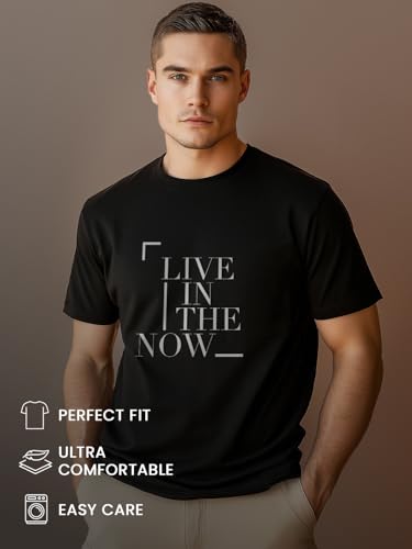 Image of Nobero 100% Cotton T Shirts for Men Stylish | Regular Fit | Graphic Printed T Shirts for Men 180 GSM Combed Cotton | Round Neck Half Sleeve | Pack of 3