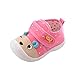 Zapatos Bebe niño niña Xinantime Infantil Niños Bebés y niñas Sandalias Zapatos Antideslizantes de Dibujos Animados Zapatillas de Suela Blanda (16, Rosa)