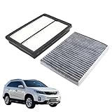 NLQR Engine Air Filter and Cabin Air Filter 28113-A9100 97134-C6900 Compatible with KIA Sorento