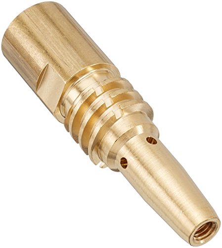 Abicor Binzel 142,0159.5 Contatto Con Punta In Ottone Per Torcia Saldatore, M6 X M14 X 1 Filettatura, Misura 70 Mm (Confezione Da 5)