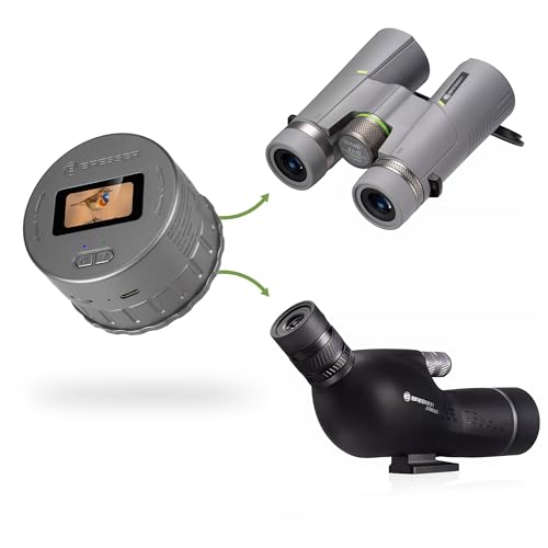 Bresser WLAN-Okularkamera mit 2K Video & Display für Teleskop Fernglas Mikroskop Spektiv...