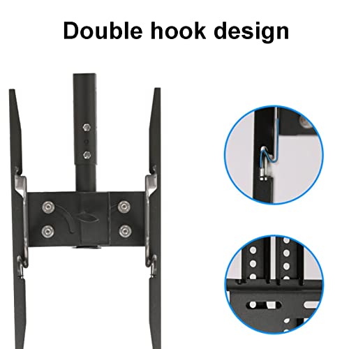 Support TV plafond double face en acier robuste pour écrans géants - 5